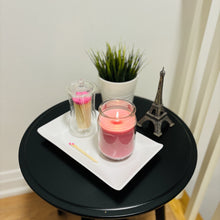 Load image into Gallery viewer, Elegant Glass Match Holder with 100 Long Pink Matches